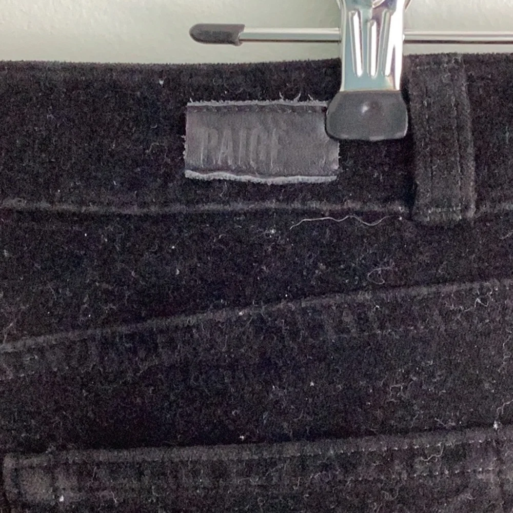 PAIGE Ultra Skinny Black Velvet Jeans - Picture 10 of 14